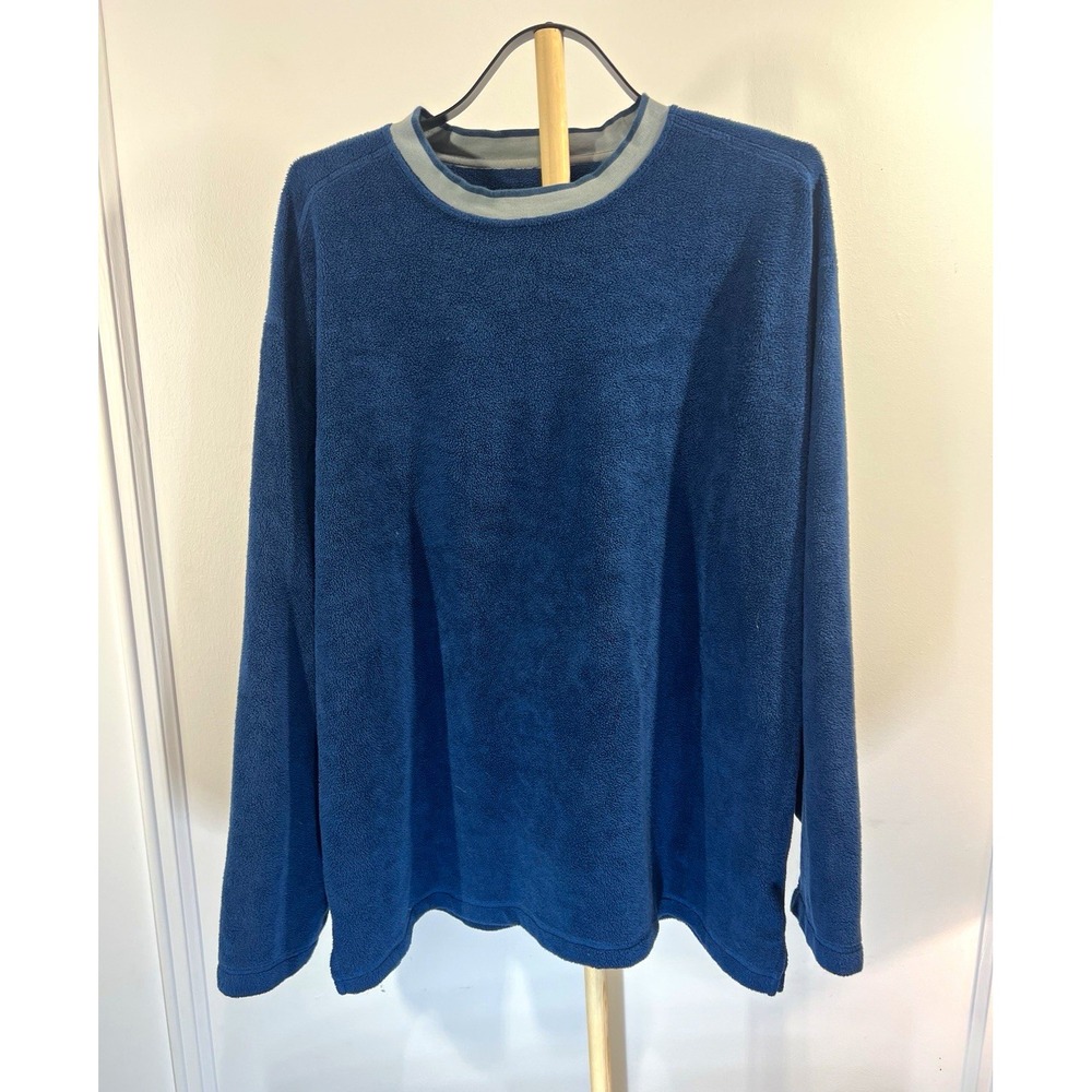 Vintage Patagonia Fleece Pullover Mens XL Blue Crewneck Made Thailand Outdoor